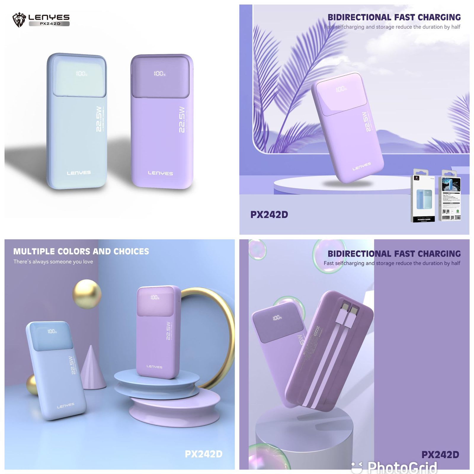 POWER BANK LENYES PX-242D 20.000MAH