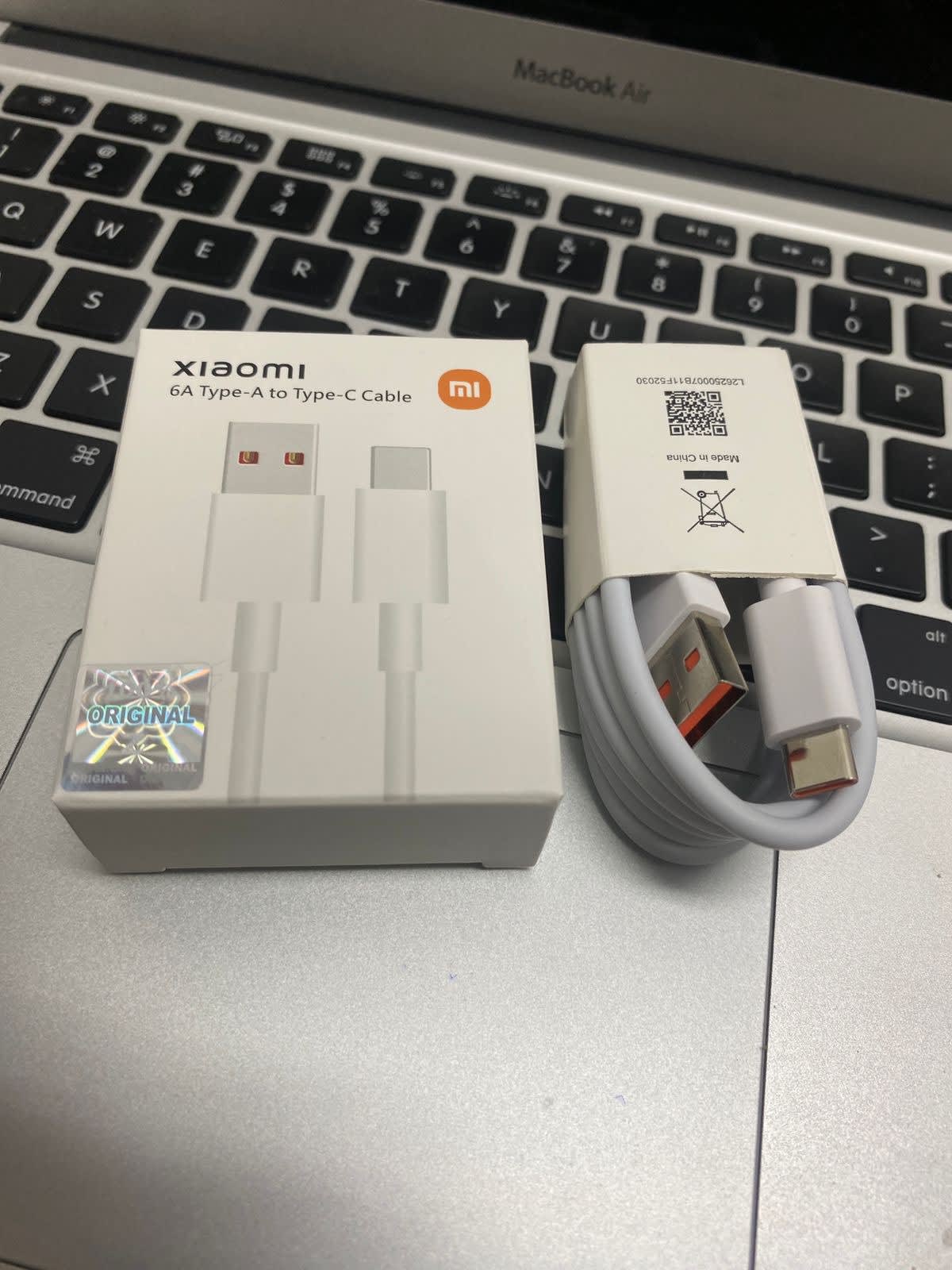 KABEL DATA XIAOMI 6A ORIGINAL 100%