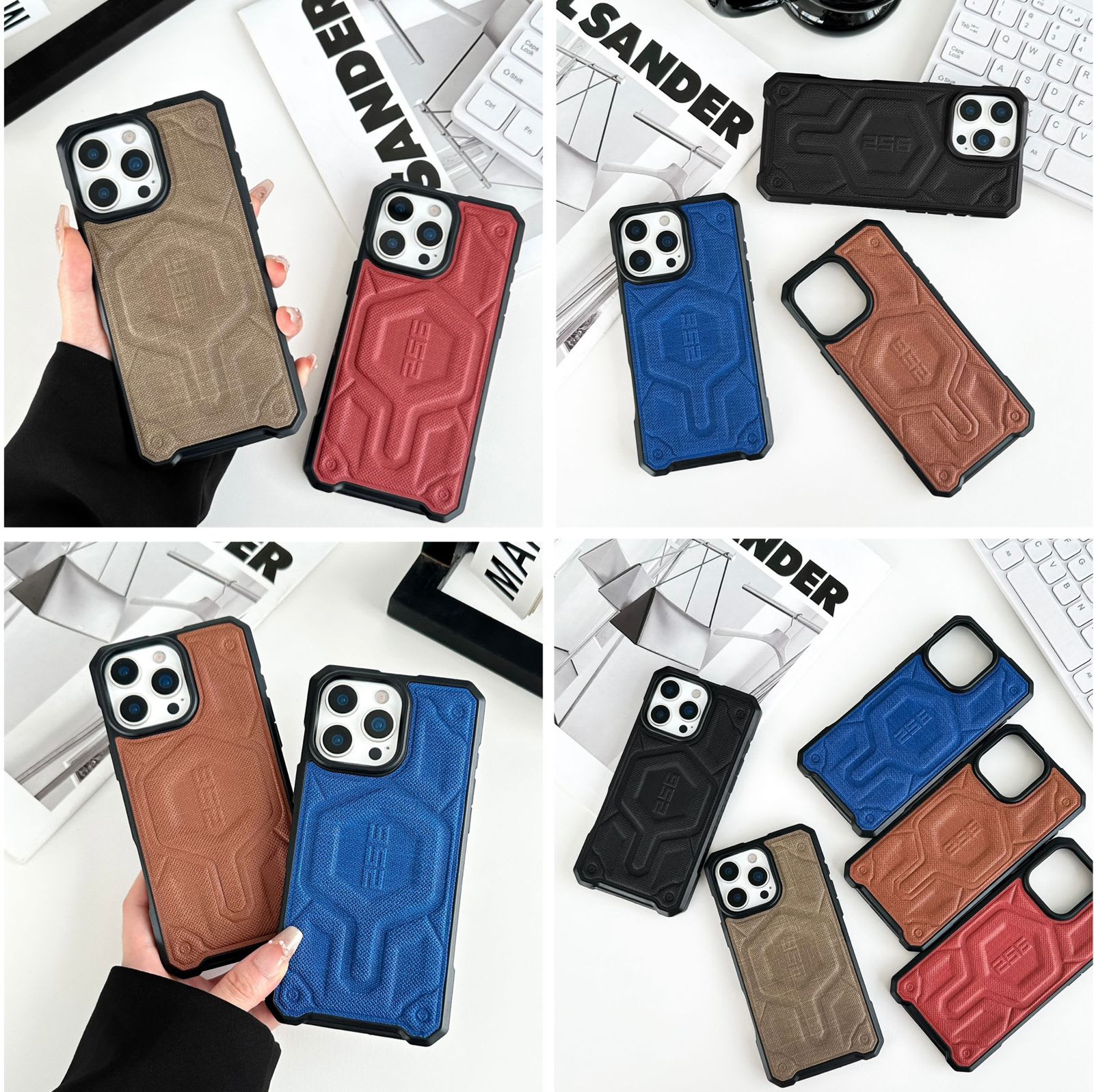 CASE UAG LEATHER + MAGSAFE