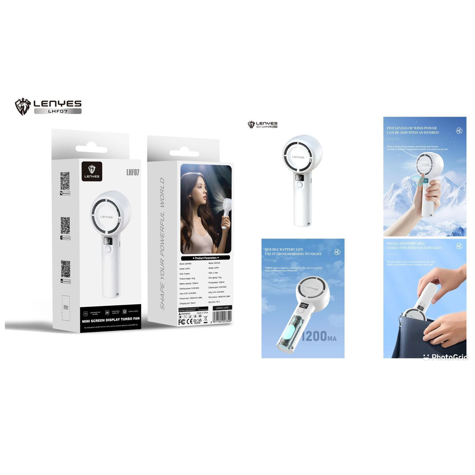 KIPAS MINI LENYES LHF07