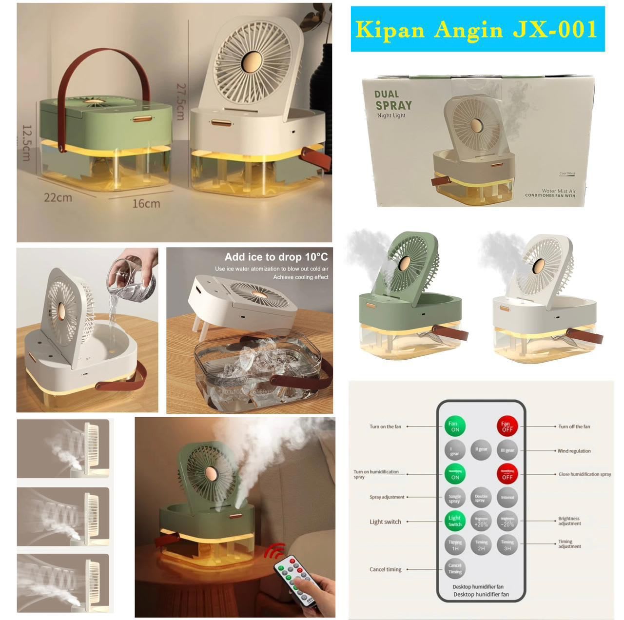 KIPAS ANGIN AC MINI PORTABLE JX-001