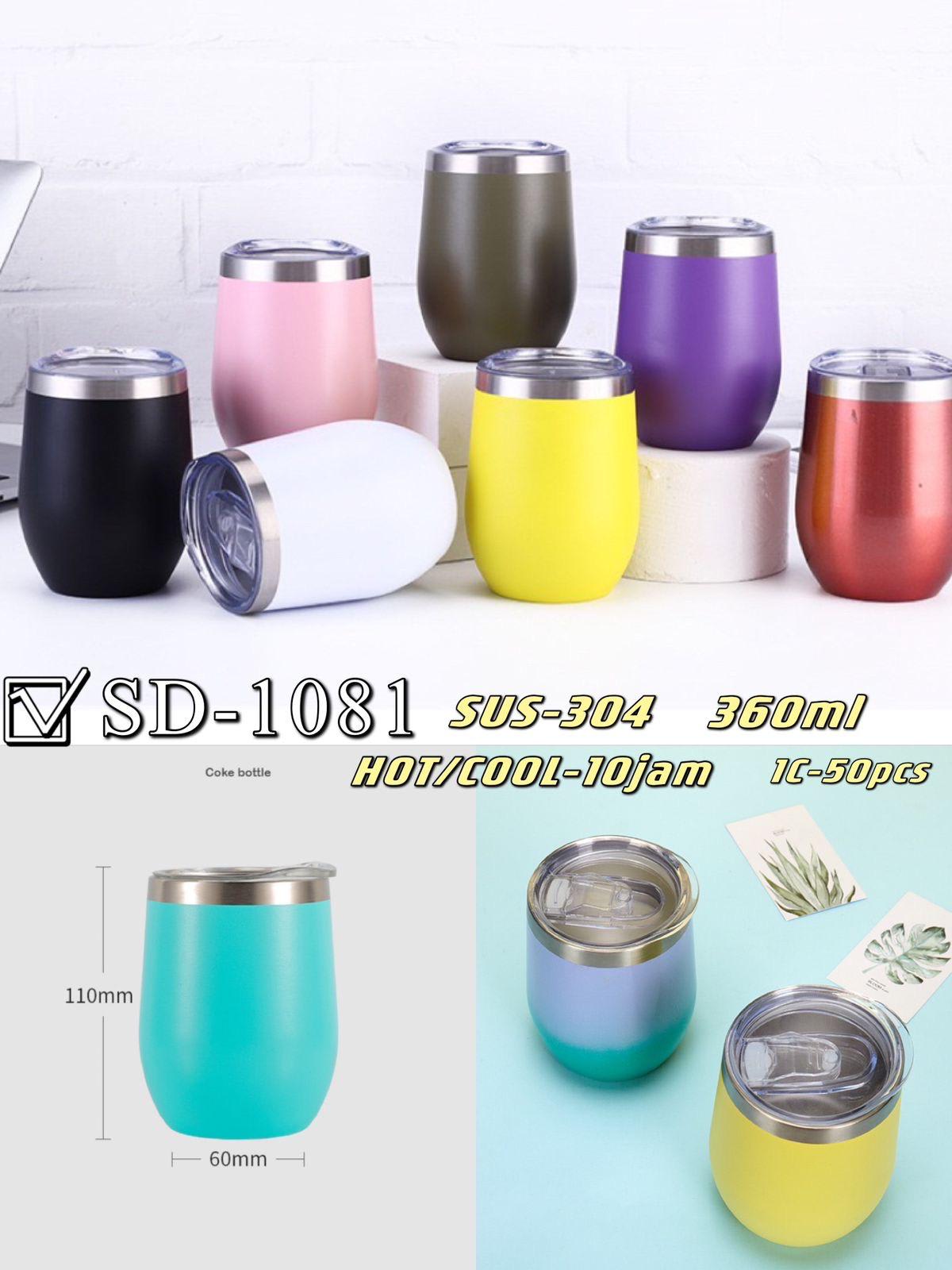 TUMBLER MINI STAINLESS SD-1081 MIX