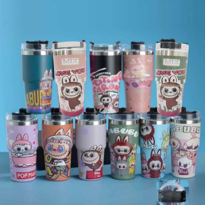 TUMBLER ANTI PANAS MOTIF LABUBU  600 ML KODE ST8155
