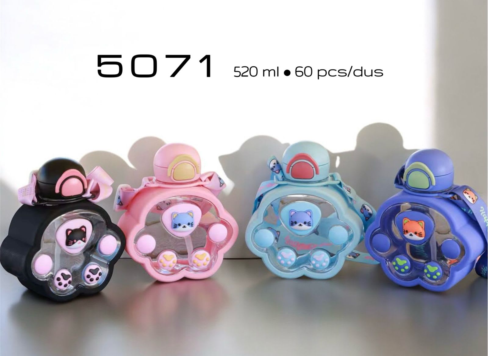 BOTOL MINUM PAWS KUCING 520ML KODE 5071