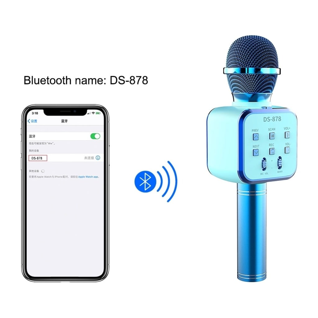 MICROPHONE BLUETOOTH DS-878 di qeong.com