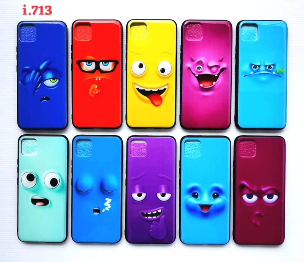 SOFTCASE MOTIF FUNNY FACE - I713 di qeong.com