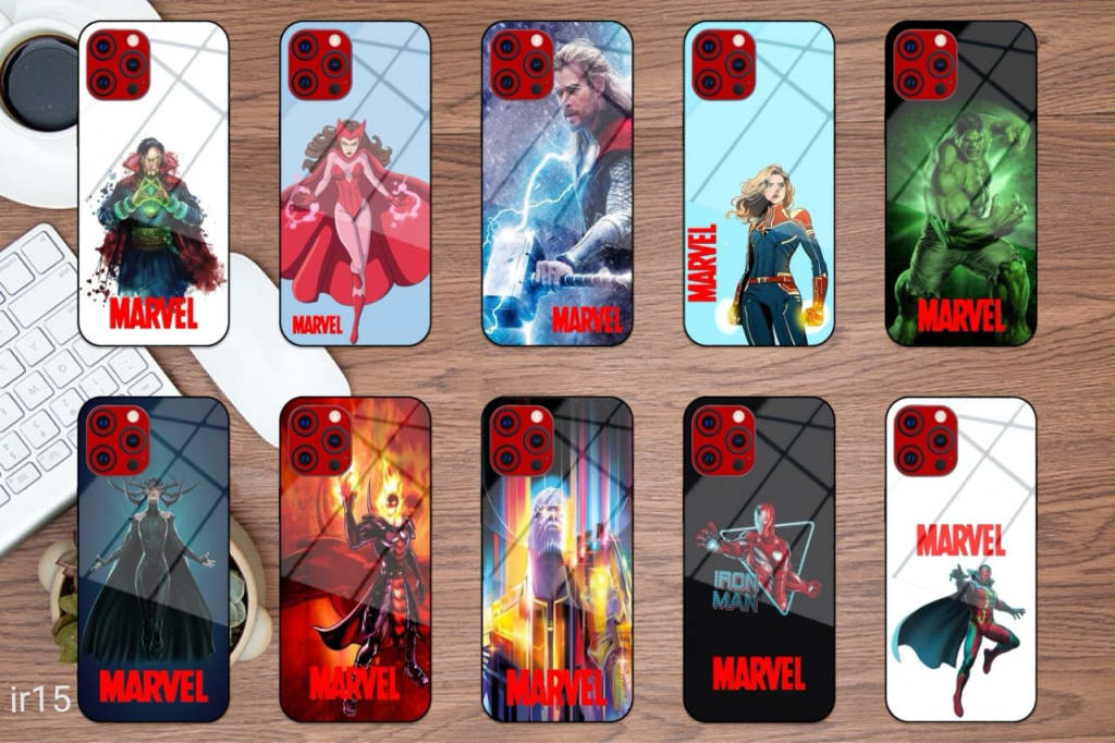 SOFTCASE MOTIF MARVEL - IR15 di qeong.com