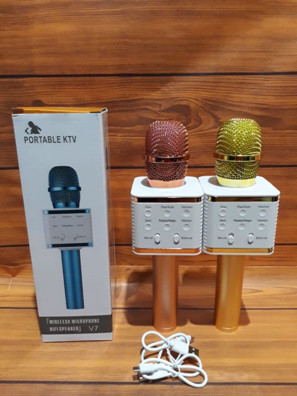 MICROPHONE BT V7/ SPEAKER MIC di qeong.com