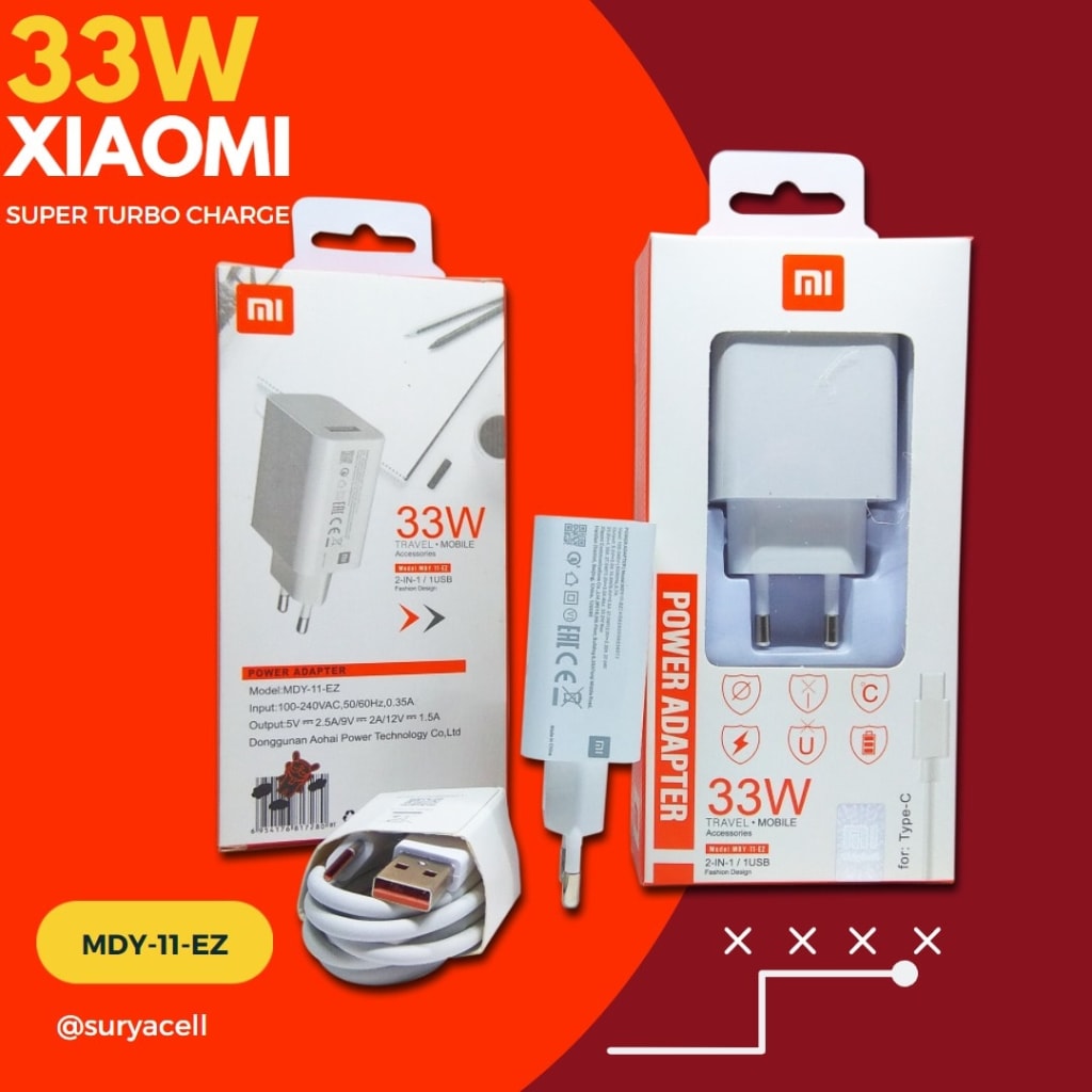 CHARGER 100% XM MDY-11-EZ/33W/TYPE C/WHT/SUPER TURBO PACK di qeong.com