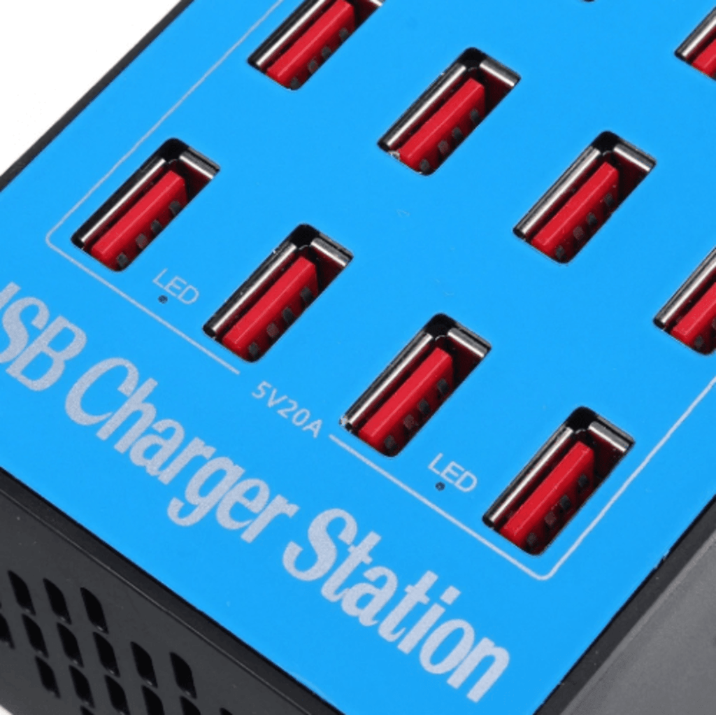 SOHA MP-02 A5 Plus Charger Multi Port / SMART Charging Station 100W 20 Port USB 20 Ampere Fast Charging dan Outputnya Automatic di qeong.com