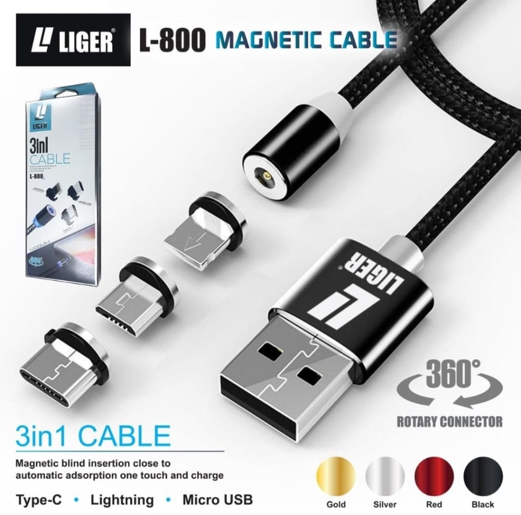 KABEL MAGNET LED 3in1 di qeong.com