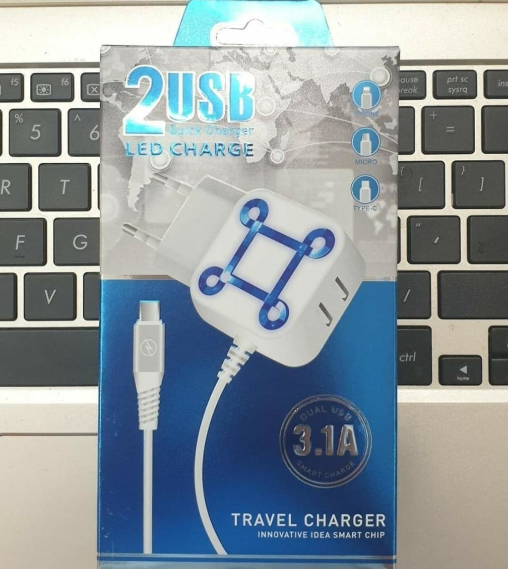 CHARGER SAMSUNG LED 2USB 3.1A di qeong.com