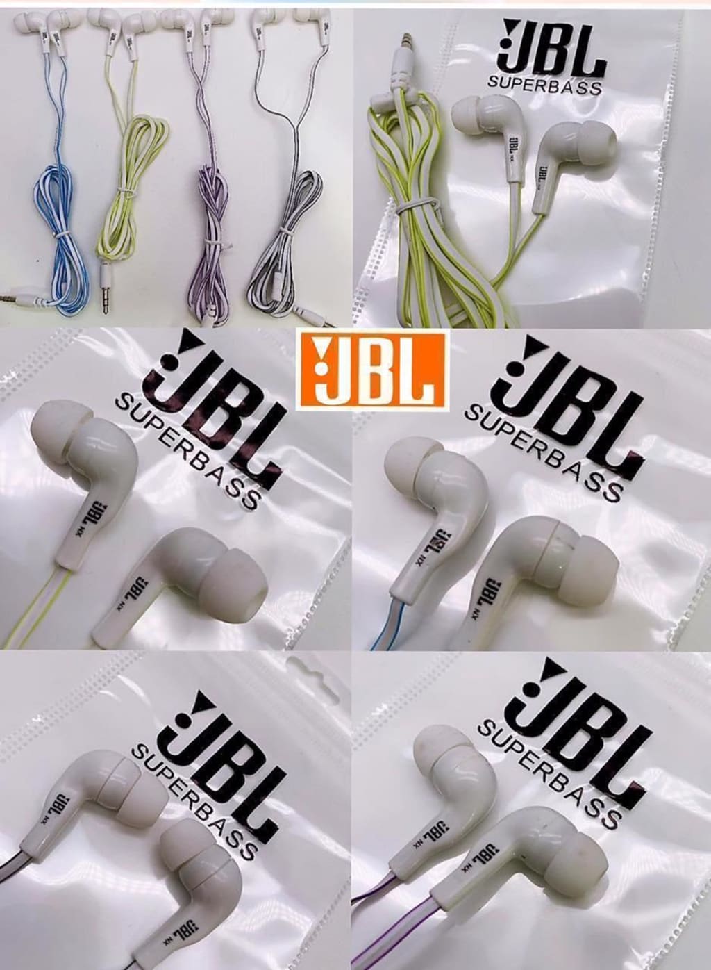 HANDSFREE JBL MACARON MP3 (kabel list 2warna) + packing import JBL di qeong.com