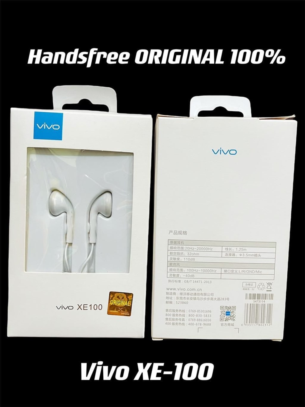 HANDSFREE ORI 100% + PACK IMPORT di qeong.com