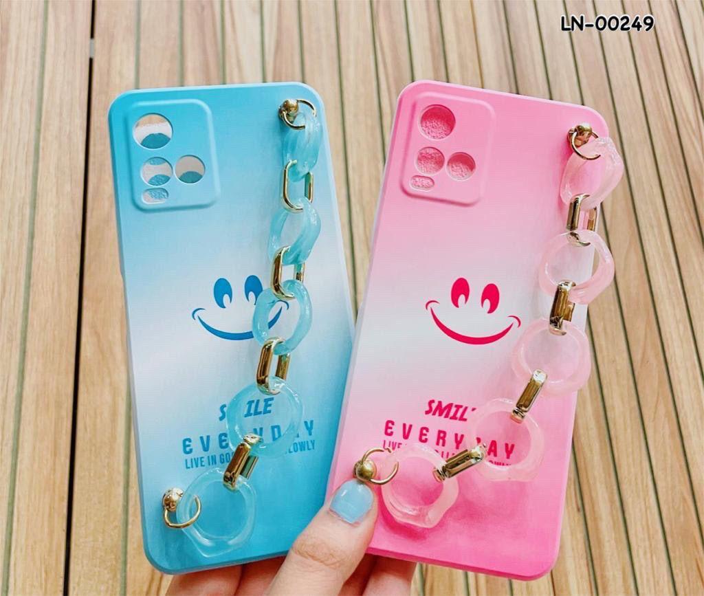 (LN-00249) CASE PREMIUM MACARON SMILE RANTAI EVERYDAY PC di qeong.com