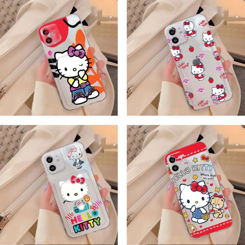 CLEAR CASE SLOT CARD HELLO KITTY + PROTECT CAMERA di qeong.com