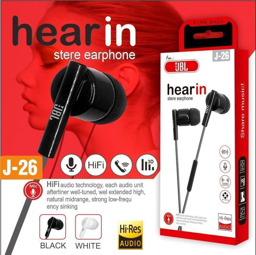 Handsfree J26 Branded + MIC PACKING IMPORT MEREK di qeong.com