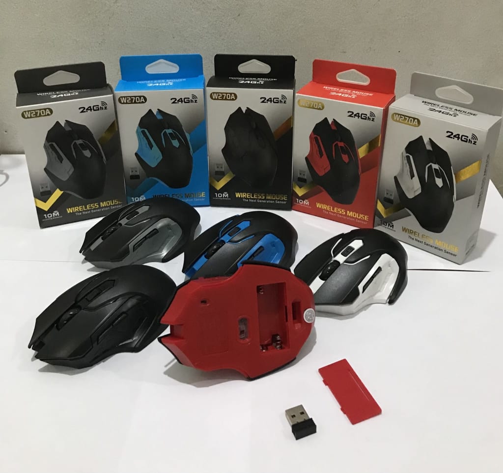 ￼MOUSE BLUETOOTH W720A Gaming Mouse Wireless Mouse - 2.4Ghz 1600 DPI / MOUSE WIRELESS di qeong.com