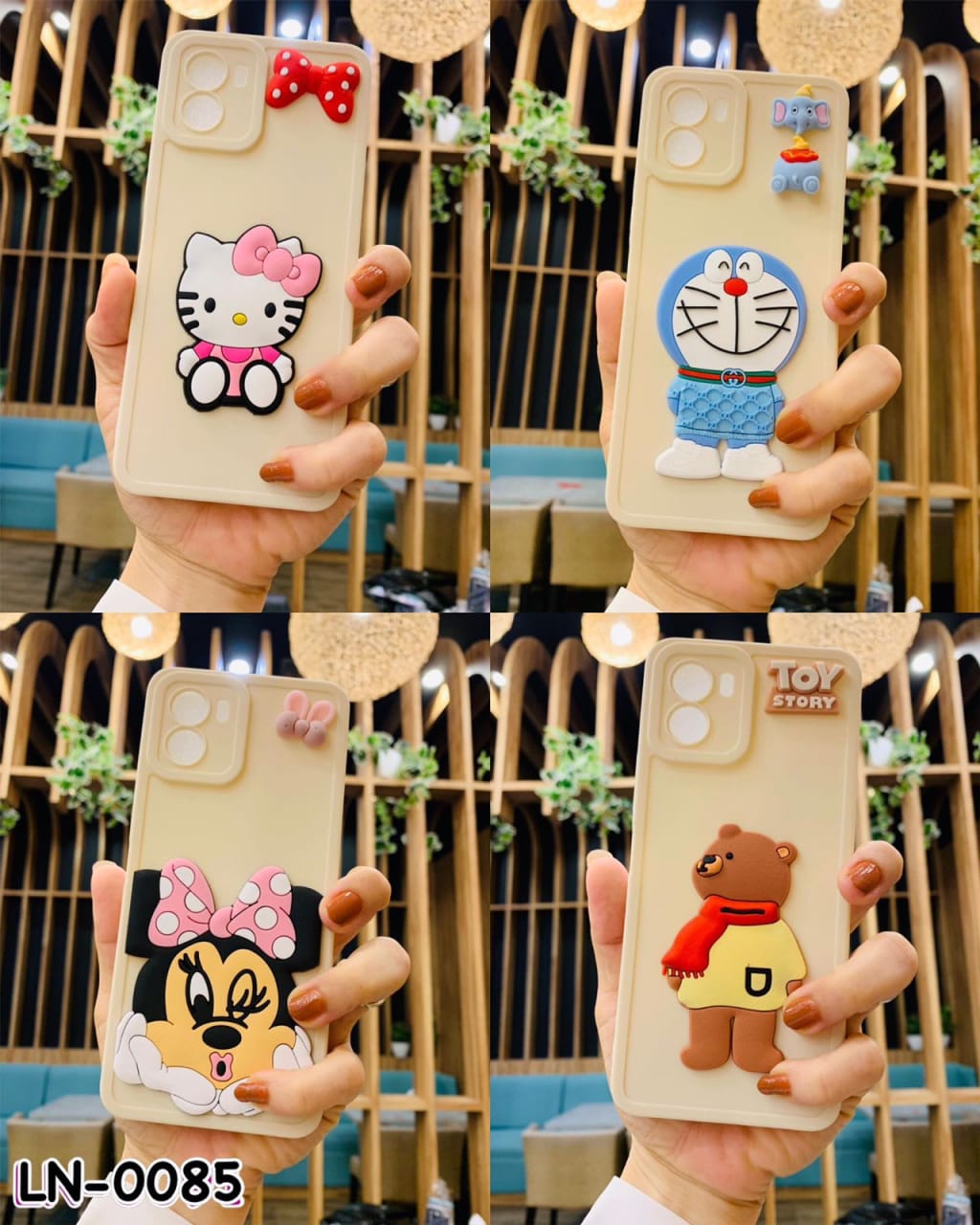 (LN-0085) CASE PREMIUM BIG EYE WHITE 3D TIMBUL DISNEY di qeong.com