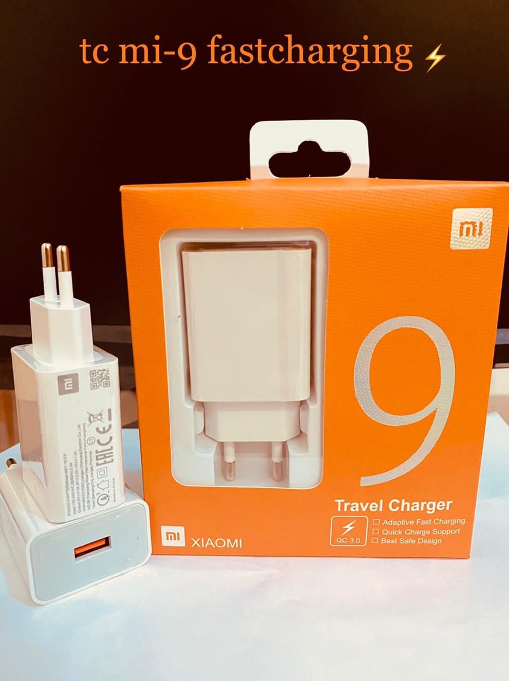 TRAVEL CHARGER ORI XIAOMI MI9 SUPORT FAST CHARGING di qeong.com