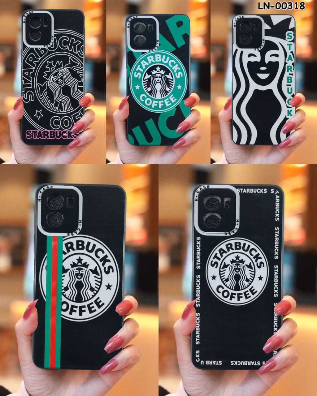 (LN-00318)CASE PREMIUM BLACK FULL STARBUCK PC di qeong.com