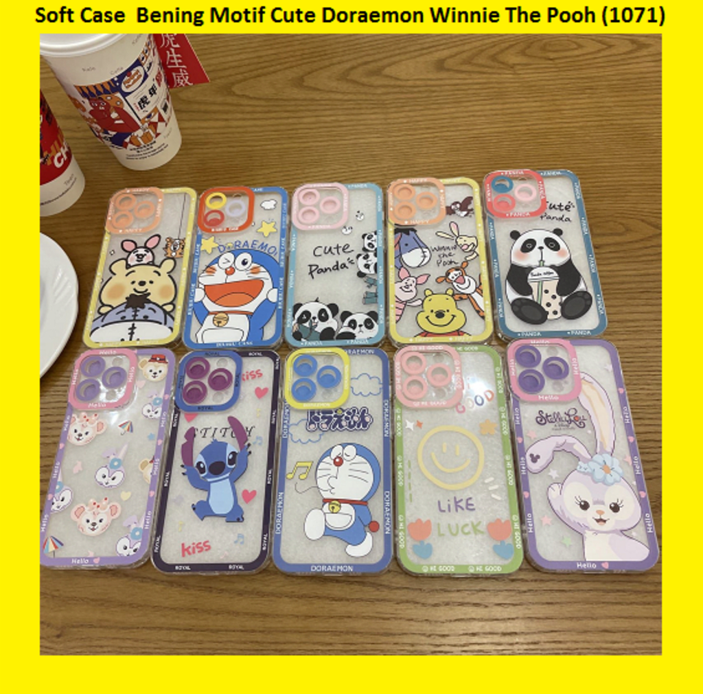 SOFTCASE BENING MOTIF CUTE DORAEMON /WINNIE THE POOH/PANDA TERBARU di qeong.com