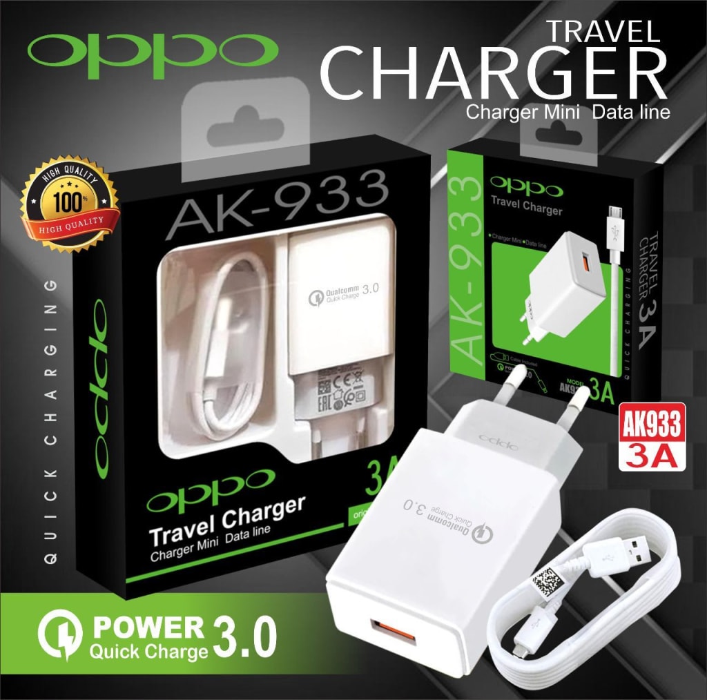 TRAVEL CHARGER AK-933 BRANDED + KABEL MICRO PEKING IMPORT MEREK di qeong.com