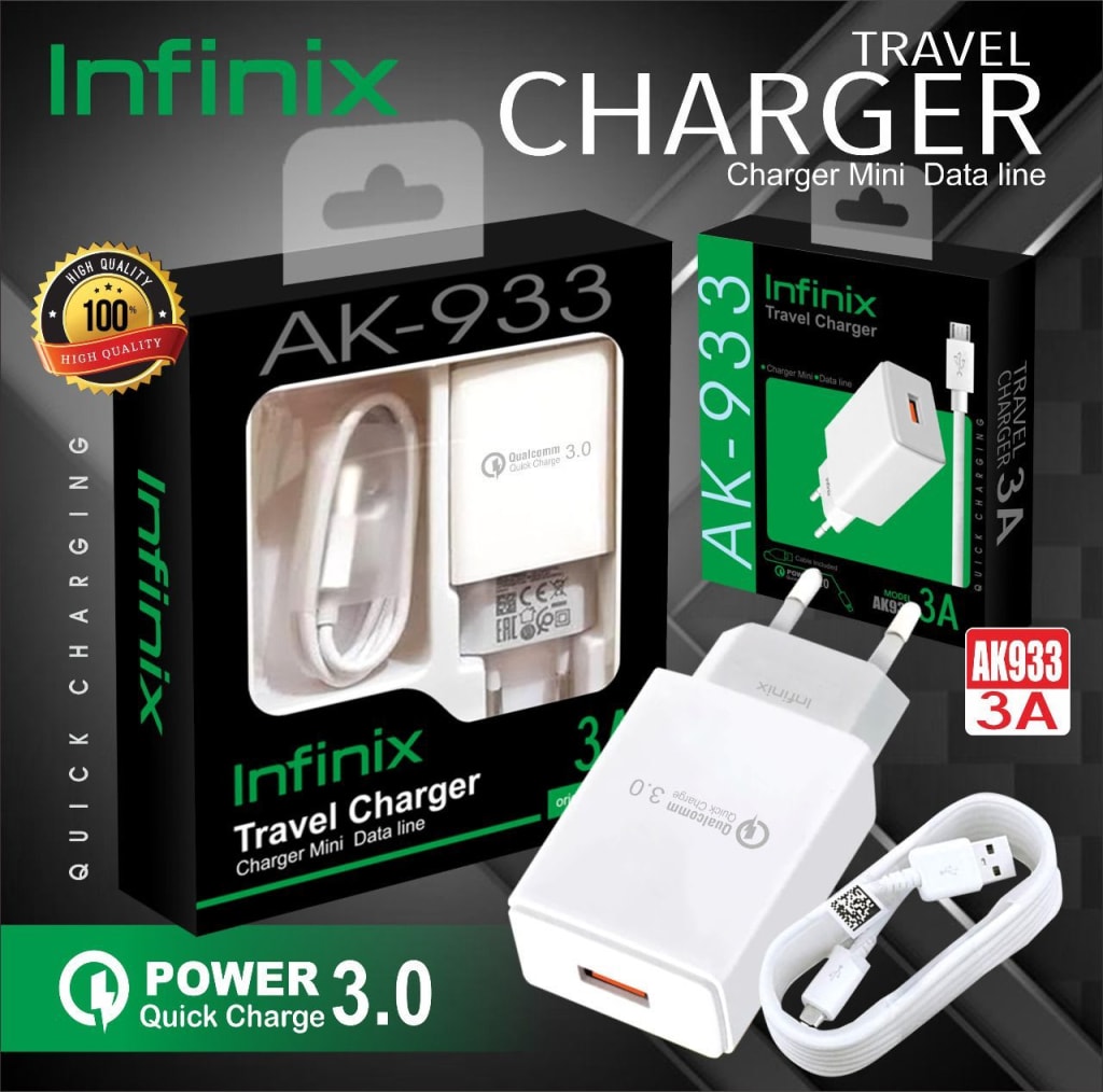 TRAVEL CHARGER AK-933 BRANDED + KABEL MICRO PEKING IMPORT MEREK di qeong.com