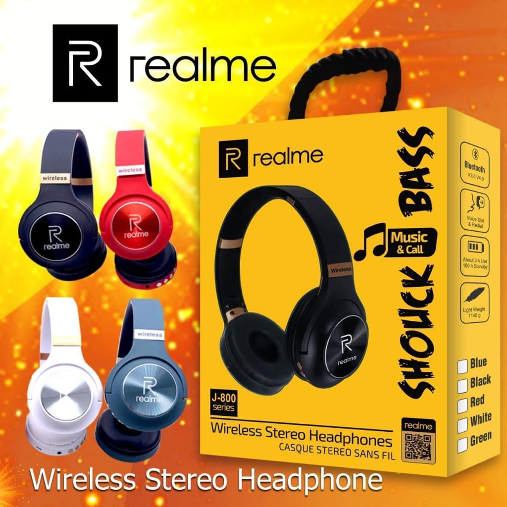 HF BLUETOOTH REALME J800 + SLOT MEMORY di qeong.com