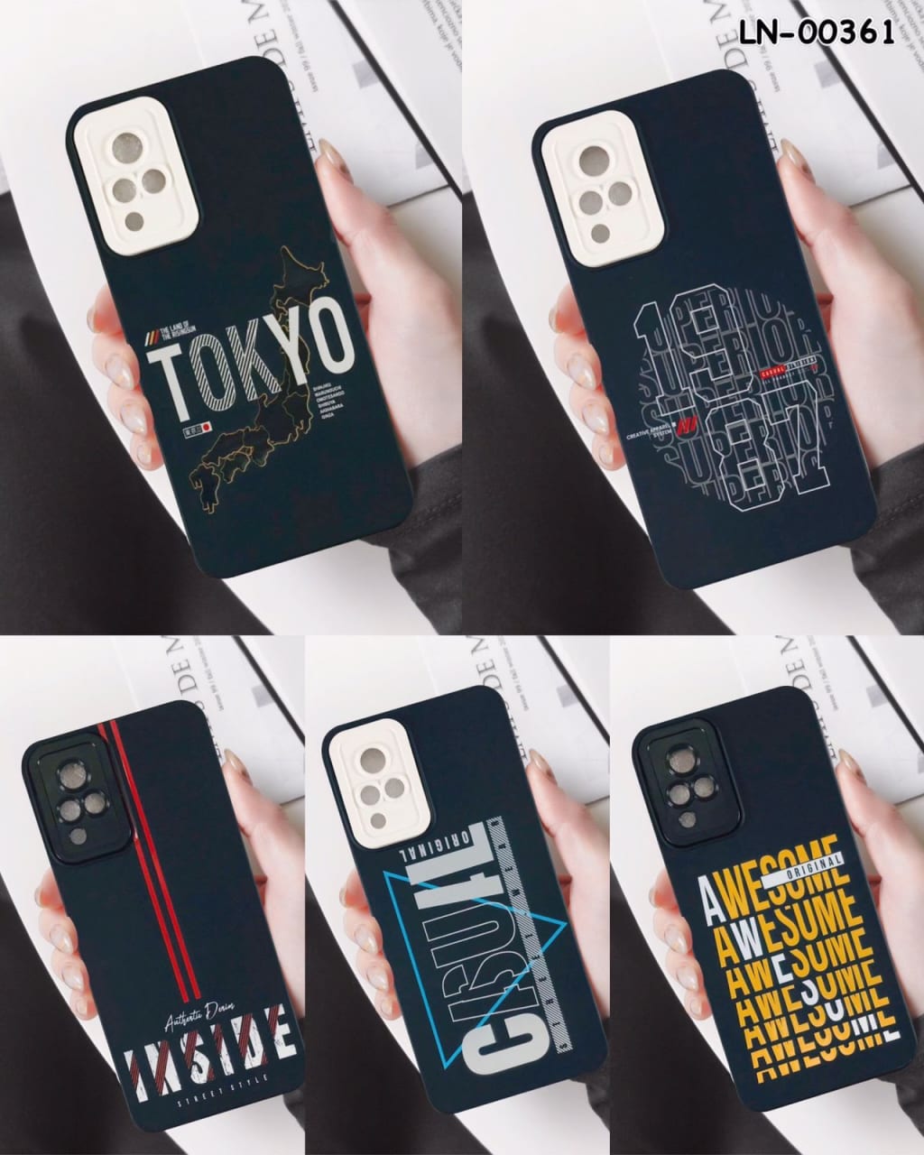 CASE PREMIUM BLACK MIX MOTIF PC di qeong.com