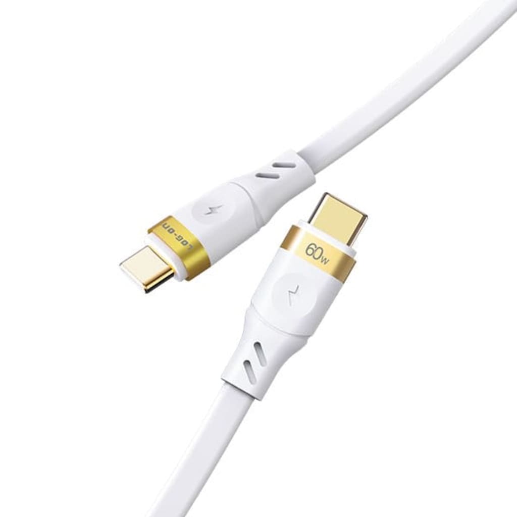 KABEL DATA LOG ON ATOM LO-CC60 TYPE C TO TYPE C QUICK CHARGER 3.0 1M di qeong.com