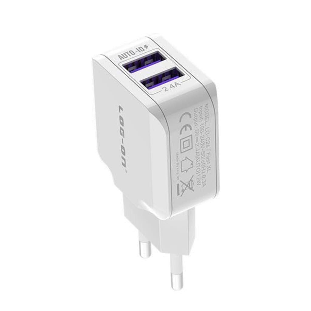 BATOK LOGON LO-C26 DUAL USB 2.4A di qeong.com