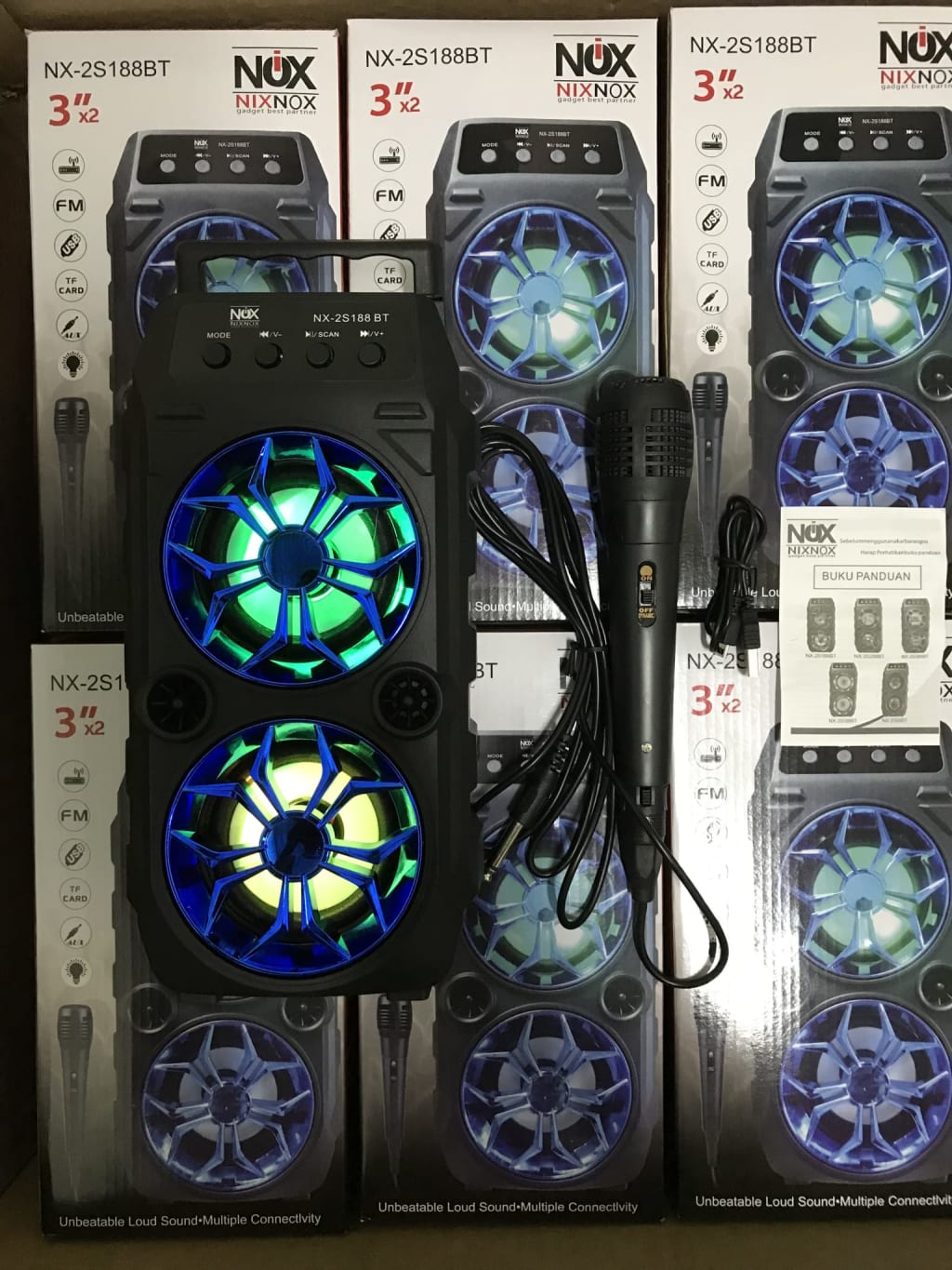 SPEAKER BLUETOOTH KARAOKE NIX-NOX NX-2S188BT + MIC di qeong.com