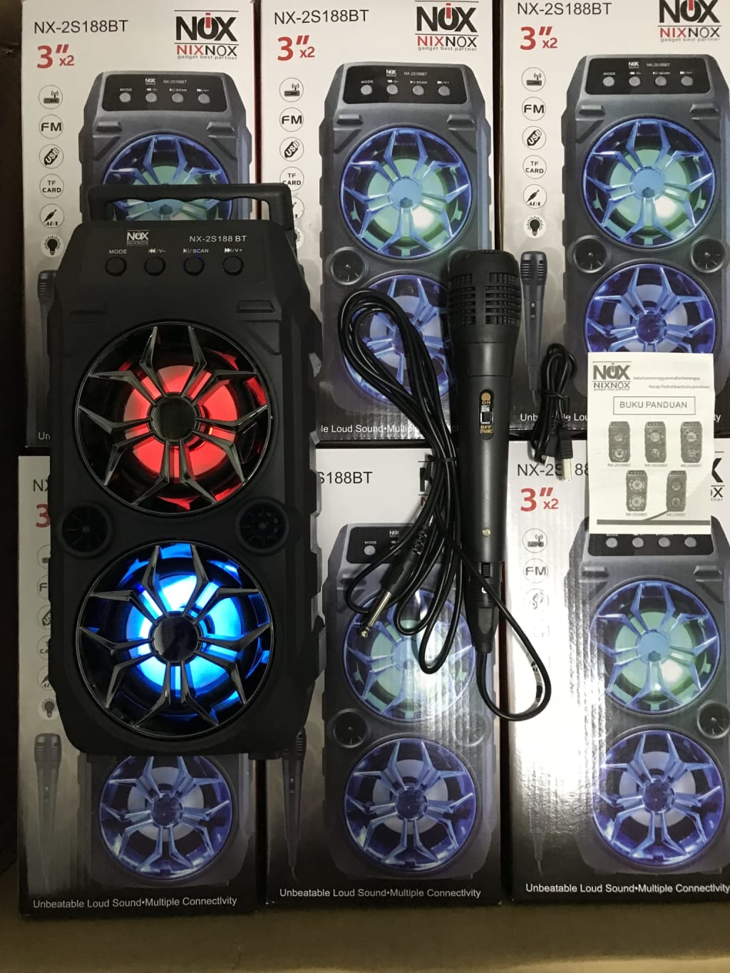 SPEAKER BLUETOOTH KARAOKE NIX-NOX NX-2S188BT + MIC di qeong.com