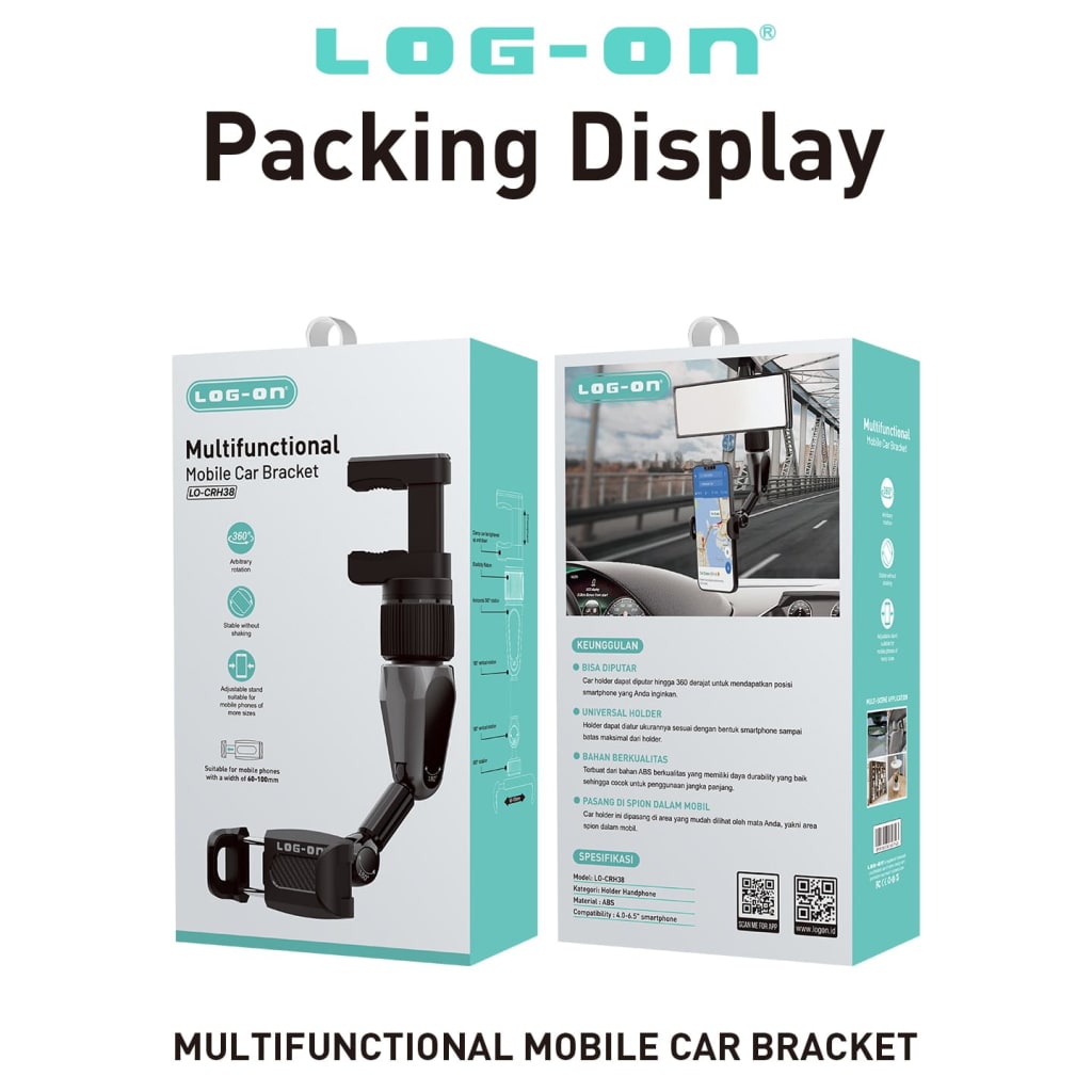 LOG ON CAR HOLDER MULTIFUNCTION LO-CRH38 di qeong.com