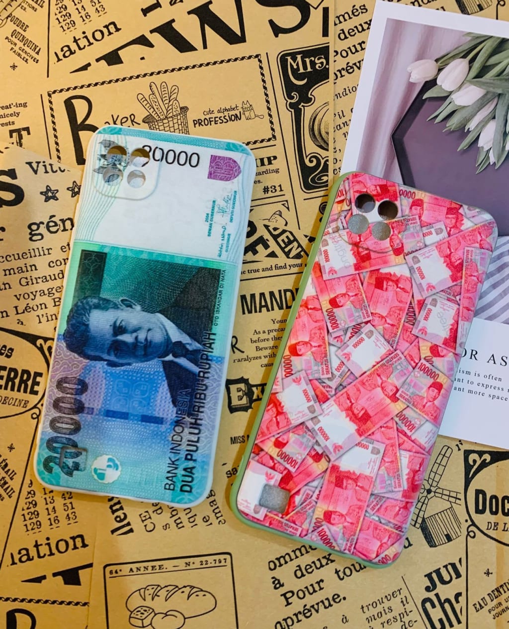 (LN-0072) CASE CHOICE MIX MOTIF UANG PROTECT CAMERA di qeong.com