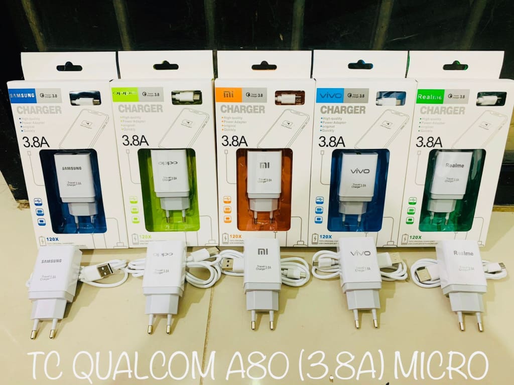 Charger Branded Qualcom A80 (3.8A) di qeong.com Charger Branded Qualcom A80 (3.8A) di qeong.com
