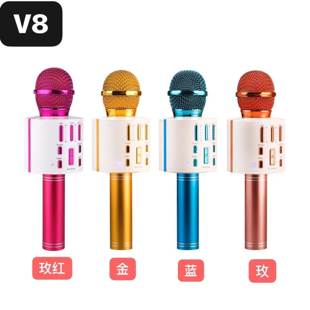 Microphone Speaker Model V8 LED di qeong.com