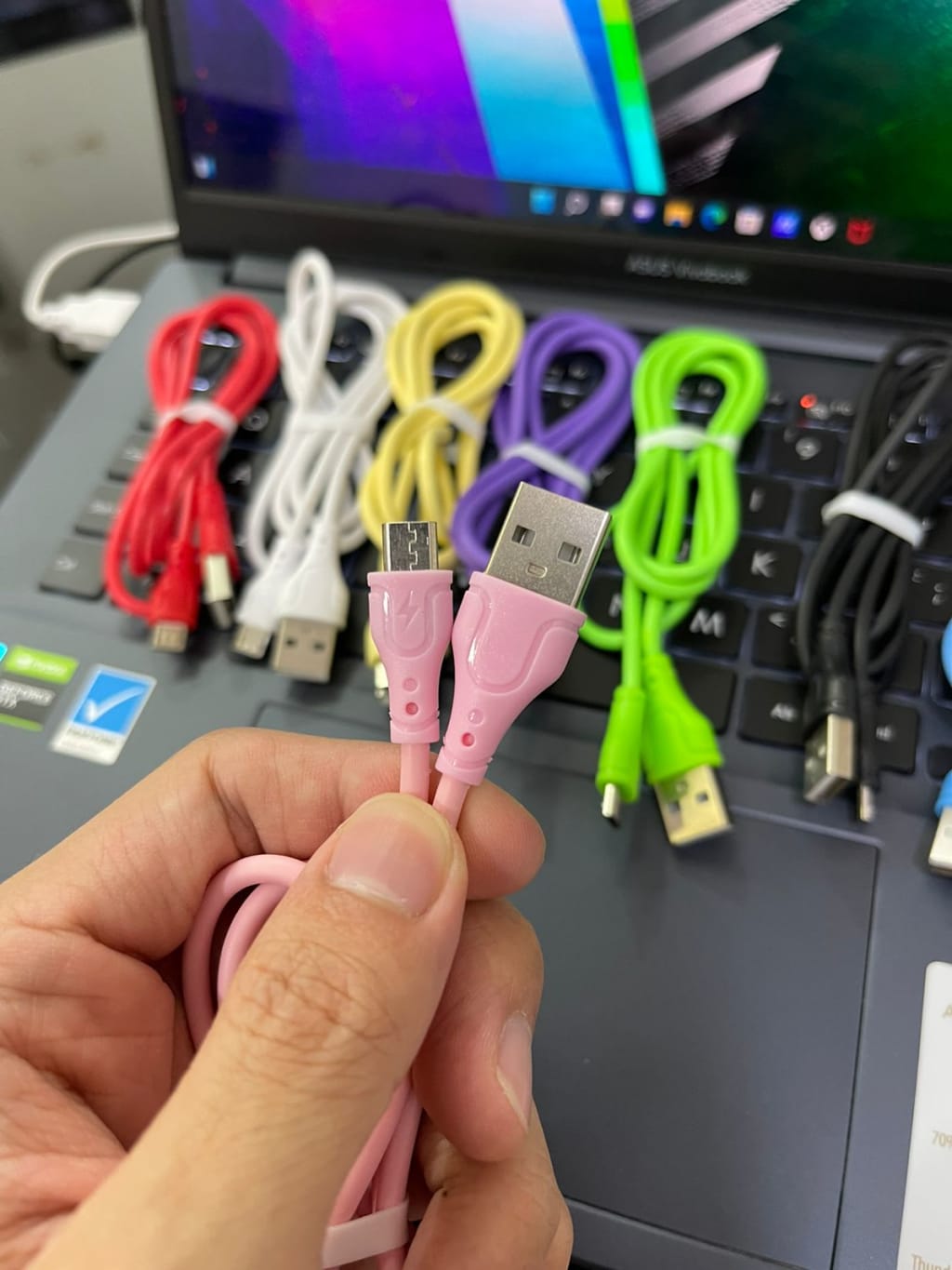 Kabel Data Macaron Polos V8/Micro Usb di qeong.com