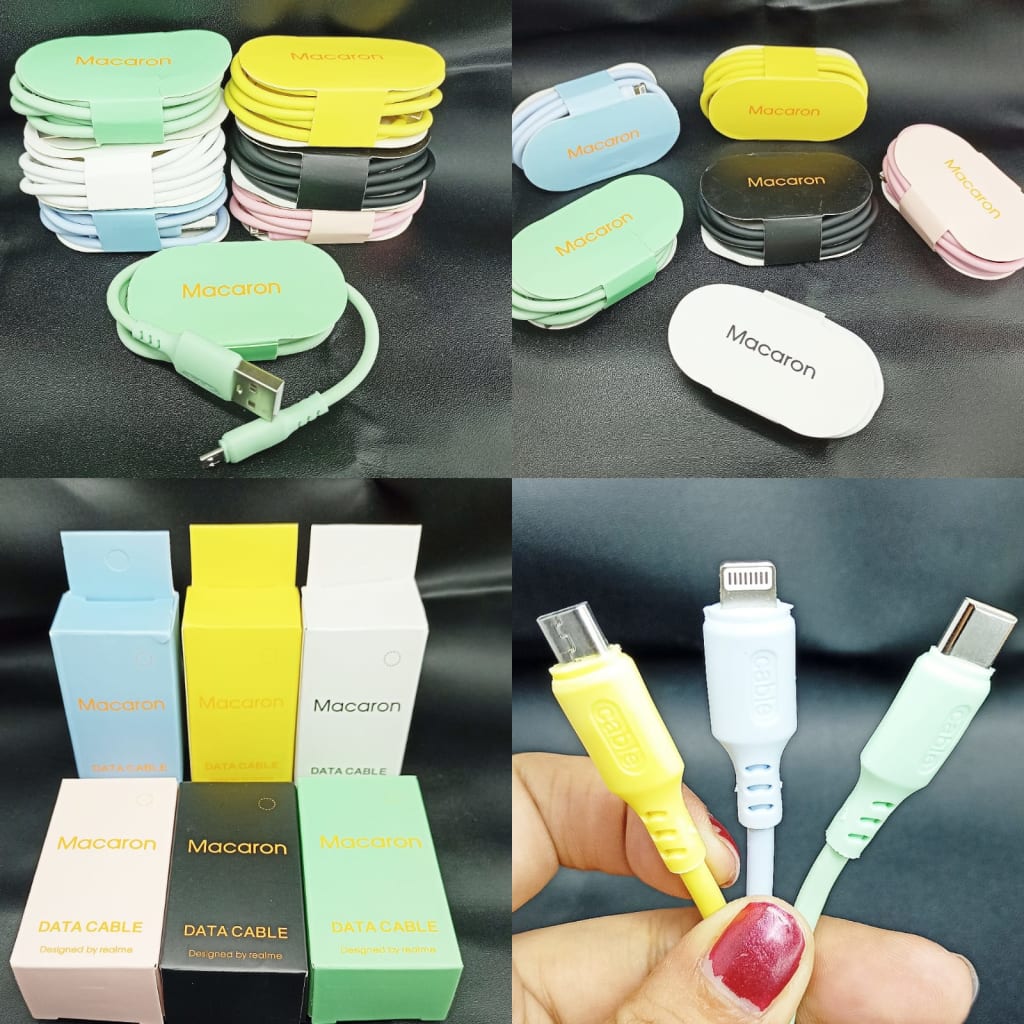 [ New ] Kabel Macaron Nonfast Colokan Micro Type C Iphone di qeong.com