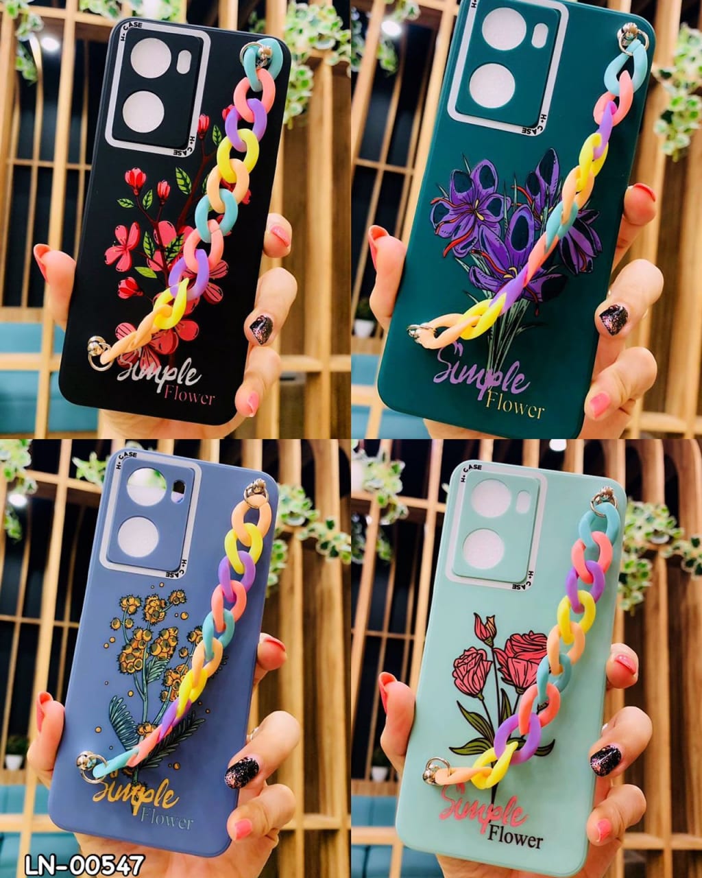 SOFTCASE PREMIUM MACARON FLOWER + HOLDER PC di qeong.com