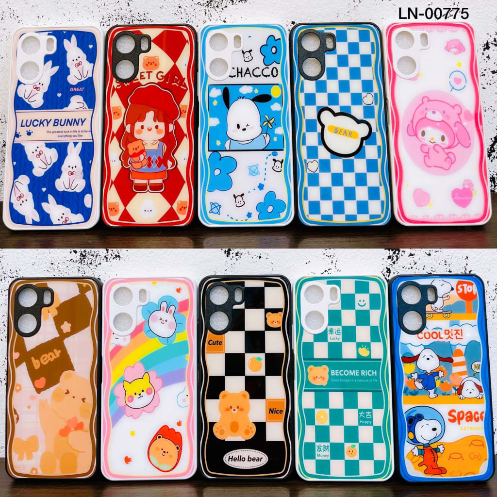 SOFTCASE GLASS MACARON DESAIN WAVE GIRL & FRIENDS PC di qeong.com