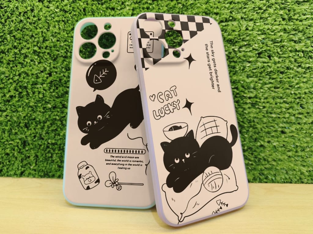 SOFTCASE MACARON PROTECT CAMERA MOTIF BLACK WHITE di qeong.com