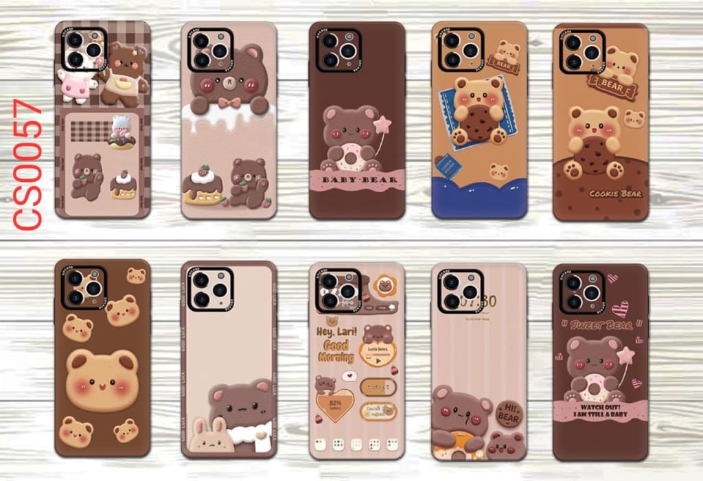 SOFTCASE PREMIUM PROTECT CAMERA CARTOON BROWN di qeong.com