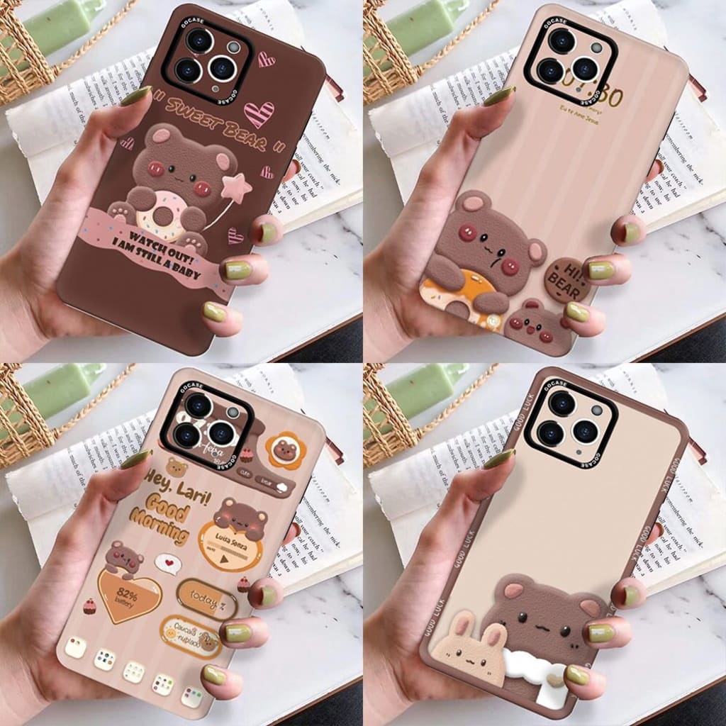 SOFTCASE PREMIUM PROTECT CAMERA CARTOON BROWN di qeong.com