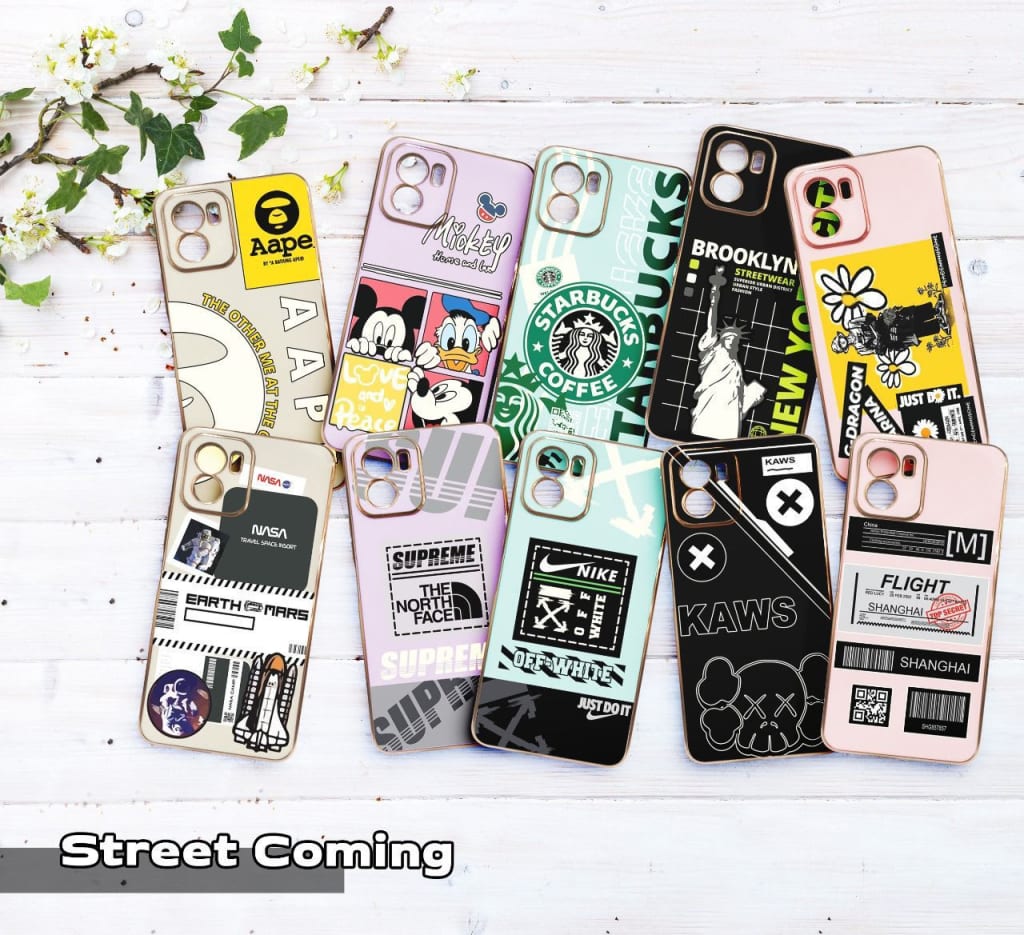 SOFTCASE  PREMIUM CHROME LIST GOLD STREET COMING di qeong.com