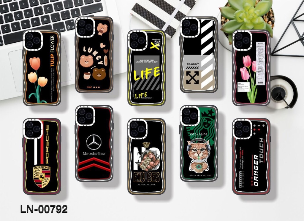 SOFTCASE PREMIUM FULL BLACK NEW WAVE MIX MOTIF PC di qeong.com