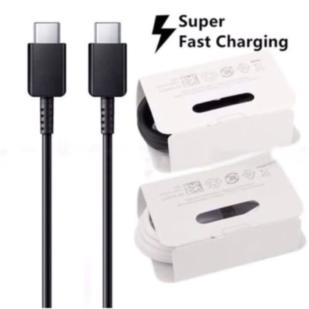 KABEL DATA SAMSUNG  NOTE 10 TYPE C TO C FAST CHARGING di qeong.com