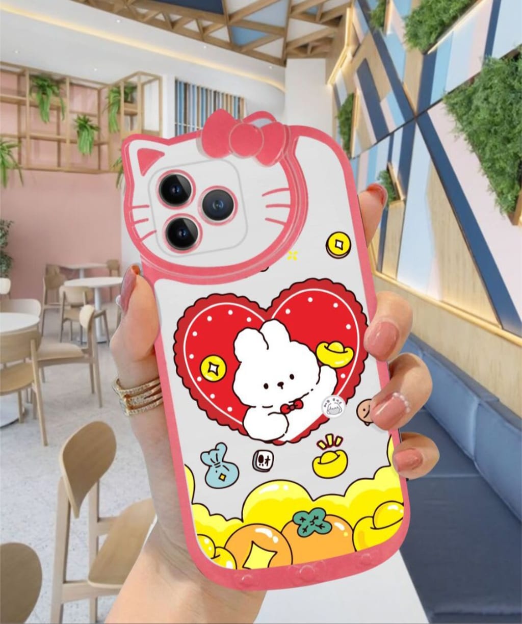 SOFTCASE LUXURY 3D CUTE HELLO KITTY NEW DESAIN IMLEK PC di qeong.com