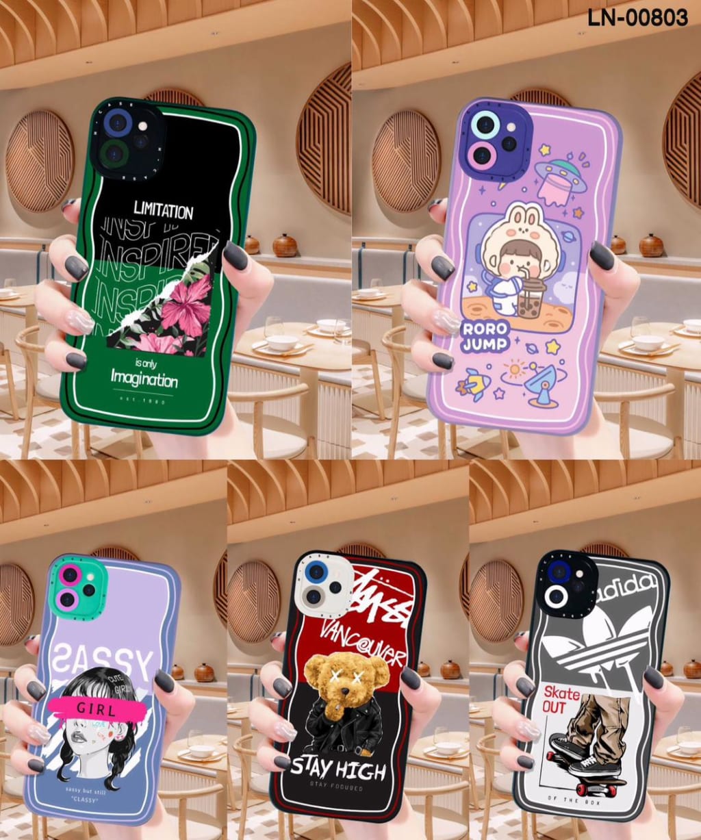 SOFTCASETIFY PREMIUM MACARON NEW DESAIN WAVE RANDOM MOTIF PC di qeong.com